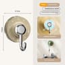 360 Rotating Adhesive Wall Hooks Waterproof No Drill Suction Storage Hooks 6