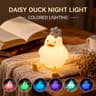 Cute Duck LED Night Light USB Rechargeable Soft Silicone Night Light For Kids Bedroom 5