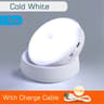 Smart Round Motion Sensor Night Light USB Rechargeable LED Wall Lamp For Bedroom Hallway Bathroom 5