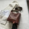 Vintage Faux Leather Crossbody Bag For Women With Wide Printed Strap And Bunny Charm 8