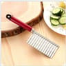 Stainless Steel Crinkle Cutter Wavy Potato Cutter And Vegetable Slicer For Fries 4