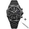 Mens Chronograph Watch Waterproof Luminous Quartz Stainless Steel