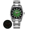 Mens Sapphire Quartz Watch 10ATM Luminous Stainless Steel Dress Watch 12