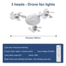 Drone Ceiling Fan With Light Socket Fan Light With Remote Control 6