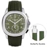 Mens Quartz Watch With Sapphire Crystal Orange Rubber Strap Waterproof 9