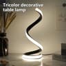 Spiral LED Table Lamp Dimmable Bedside Night Light for Bedroom and Living Room