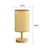 LED Table Lamp Dimmable USB Bedside Lamp with Fabric Shade