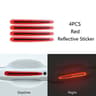 Universal Reflective Car Door Handle Stickers Safety Warning Anti Scratch Decals 2
