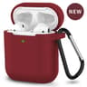 Shockproof AirPods Case Silicone Cover With Keychain Clip Protective AirPods Case 3