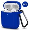 Shockproof AirPods Case Silicone Cover With Keychain Clip Protective AirPods Case 2
