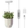Indoor Plant LED Grow Light Full Spectrum Floor Lamp with Timer Dimming and Adjustable Height for