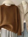 Women's 100% Cashmere Crewneck Sweater Soft Lightweight Luxury Knit