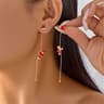 Asymmetrical Christmas Earrings, Santa Claus Snowman, Snowflake Tree, Trendy Earrings for Women, Girls New Year Jewelry