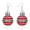Christmas Snowflake Star Ball Shaped Bulb Earrings Hook For Women Ear Dangle Drop Xmas Fashion Party Jewelry Gift