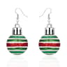 Christmas Snowflake Star Ball Shaped Bulb Earrings Hook For Women Ear Dangle Drop Xmas Fashion Party Jewelry Gift