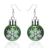 Christmas Snowflake Star Ball Shaped Bulb Earrings Hook For Women Ear Dangle Drop Xmas Fashion Party Jewelry Gift