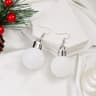 Christmas Snowflake Star Ball Shaped Bulb Earrings Hook For Women Ear Dangle Drop Xmas Fashion Party Jewelry Gift
