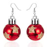 Christmas Snowflake Star Ball Shaped Bulb Earrings Hook For Women Ear Dangle Drop Xmas Fashion Party Jewelry Gift