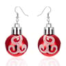 Christmas Snowflake Star Ball Shaped Bulb Earrings Hook For Women Ear Dangle Drop Xmas Fashion Party Jewelry Gift