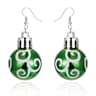 Christmas Snowflake Star Ball Shaped Bulb Earrings Hook For Women Ear Dangle Drop Xmas Fashion Party Jewelry Gift