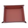 Hexagon Dice Game Storage Tray, Rolling Folding PU Leather Velvet Dice Mat