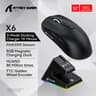 Lightweight Ergonomic Gaming Mouse, Attack Shark RGB Wireless, Bluetooth Tri Mode Connectivity for VALORANT and FPS
