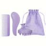 Portable Silicone Scalp Massager, Eco-Friendly Hair Brush Set with Soft Bristles & Colorful Gift Set for Normal Hair