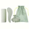 Portable Silicone Scalp Massager, Eco-Friendly Hair Brush Set with Soft Bristles & Colorful Gift Set for Normal Hair