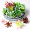 Succulents Plants Green Faux Succulent for Desktop, Home Garden, Small Bonsai Decor