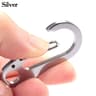 Multifunctional Outdoor Tools Stainless Steel Keychain DShaped Carabiner Spring Quick Hanging Buckl 8