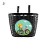 Scooter Front Basket With Sticker Bicycle Storage Bag Cycling Accessory For Kids 8