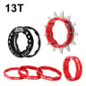 High-Quality Aluminum Alloy Single Speed Conversion Kit with Freewheel Bike Sprocket in Black, Red, Gold, and Silver