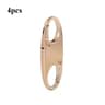 Portable Silver S-Shaped Zipper Lock Clip, Alloy Metal Carabiner, Mini Snap Hook for Luggage and Bags