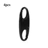 Portable Silver S-Shaped Zipper Lock Clip, Alloy Metal Carabiner, Mini Snap Hook for Luggage and Bags
