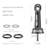 Fishing Wheel Stabilizer Bar Nut Cap, Spinning Wheels Collision Avoidance Stand Metal Parts