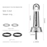 Fishing Wheel Stabilizer Bar Nut Cap, Spinning Wheels Collision Avoidance Stand Metal Parts