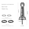 Fishing Wheel Stabilizer Bar Nut Cap, Spinning Wheels Collision Avoidance Stand Metal Parts