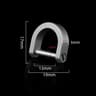 Titanium Alloy Horseshoe Buckle Carabiner, Key Ring Hook, Outdoor Tool, Shackle D Bow Keychain Bracelet Buckle