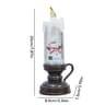 Christmas Snow Globe Candle Glittering LED Flameless Lamp Battery Operated Night Light Gift 5