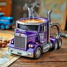Handcrafted Semi-Trailer Coffee Mug, Truck Coffee Mug, Semi Truck Coffee Cup for Men and Women