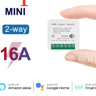 Tuya WiFi Smart Switch 16A Module 2way Control Mini Switch Breaker Smart Life Work With Alexa Googl