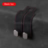 Universal Car Headrest Hook  Premium Suede Rear Seat Hanging Dual Hook With Large LoadBearing Alloy