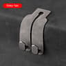 Universal Car Headrest Hook  Premium Suede Rear Seat Hanging Dual Hook With Large LoadBearing Alloy