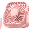 TOPK 4Inch USB Mini Portable Fan for Camping3 Speeds Quiet Desk Table Personal Fan360Adjustment S