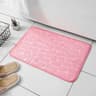 Anti-Slip Pebble Floor Mat  Embossed Fiber Bathroom & Living Room Carpet