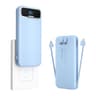 AC Plug Power Bank with Built-In Cables 12000mAh 20W Fast Charging Travel Charger