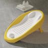 Foldable Baby Bath Seat With NonSlip PP Base  Ergonomic Backrest EasyClean Shower Net Support For S 5