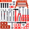 Kids Power Construction Toy Children Tool Set With Electric Toy Drill Build  Pretend Play Toolkit F 6