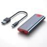 SSD Enclosure Adapter USB 3.2 Gen2 10Gbps M2 SSD Case USB-C External Enclosure Compatible with M, B, B&M Key Drives