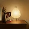 Design Paper Table Lamp, Tripod Rice Paper Style, LED Desk Lamp for Bedroom